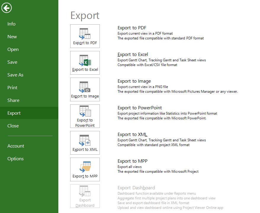 How To Export A Gantt Chart From Project