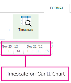 Ms Project Gantt Chart Timescale