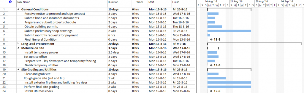 Lesson 2: Outline Tasks - Project Plan 365