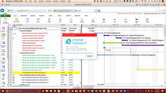 project plan 365 install