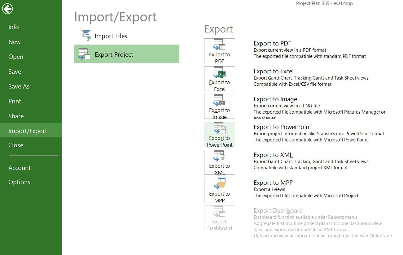 How To Export Ms Project Gantt Chart To Powerpoint