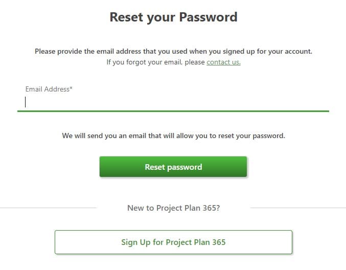 Vivienda Mujer Hombre Forgot Password – Project Plan 365