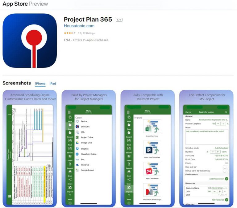 project plan app