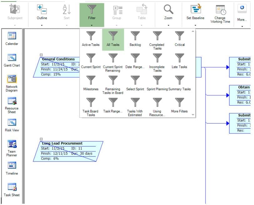 Network Diagram Project Plan 365
