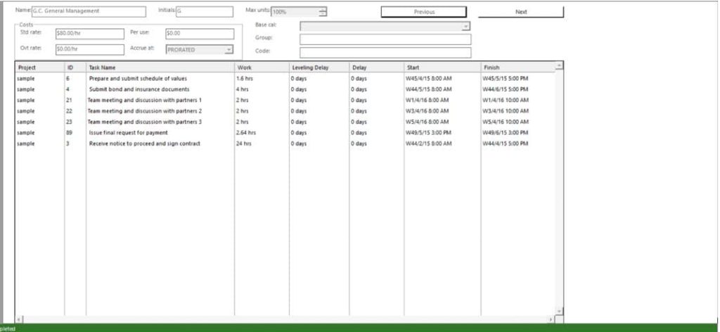 Resource Using Form Resource Form - Project Plan 365