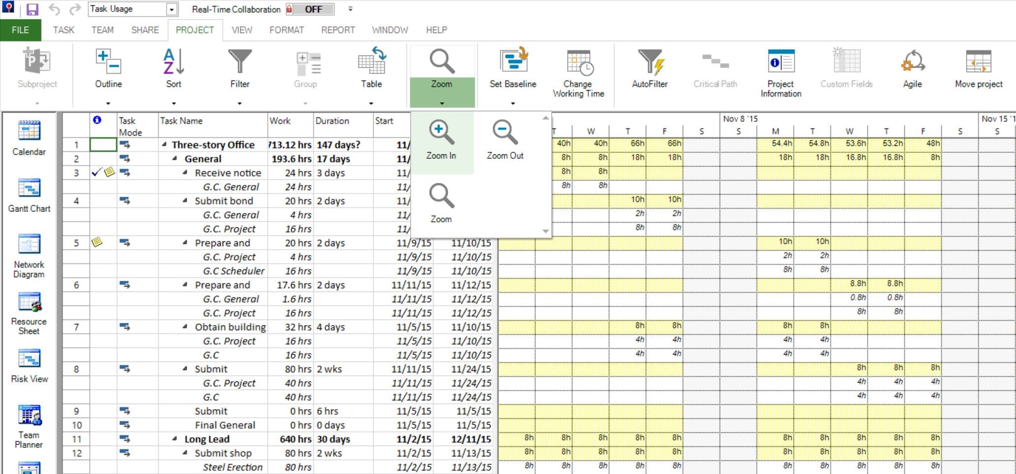 project plan 365 working days