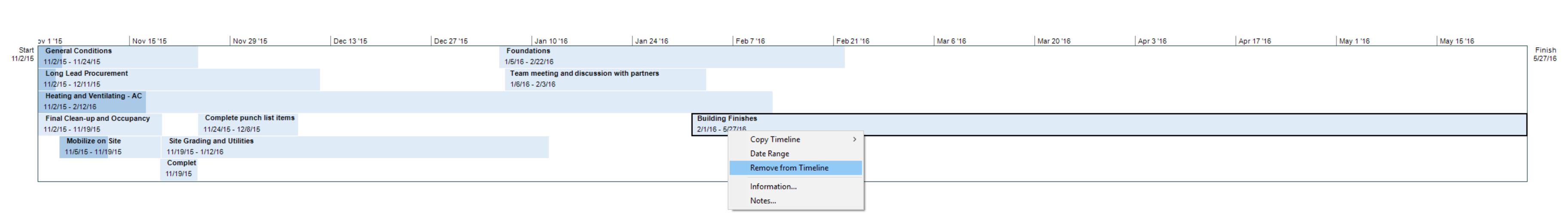 Timeline Project Plan 365