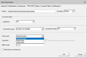 Lesson 2: Modify Task Type – Project Plan 365