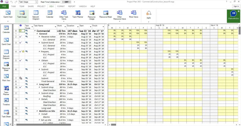 Daily Task View Ms Project Lesson 10: All Views - Project Plan 365