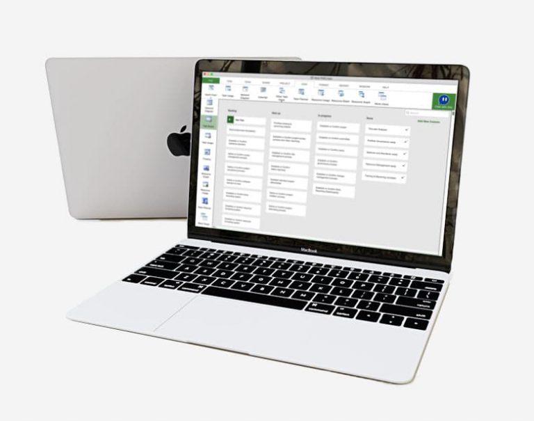 microsoft project for mac book