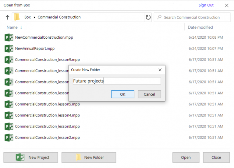 Open from Box - Project Plan 365
