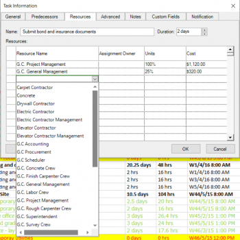 Assign Resource - Project Plan 365