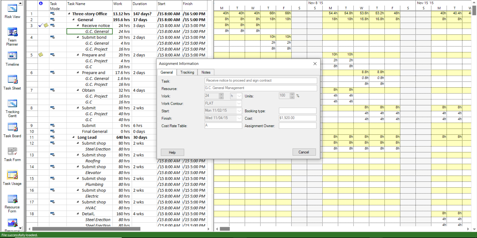 project plan assignment