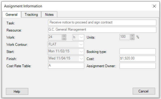 project plan assignment