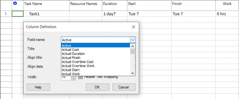 Inactive task - Project Plan 365