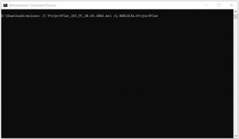 uninstall project plan 365
