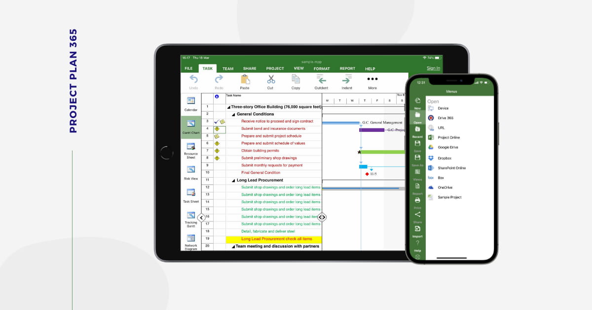 microsoft project on ipad