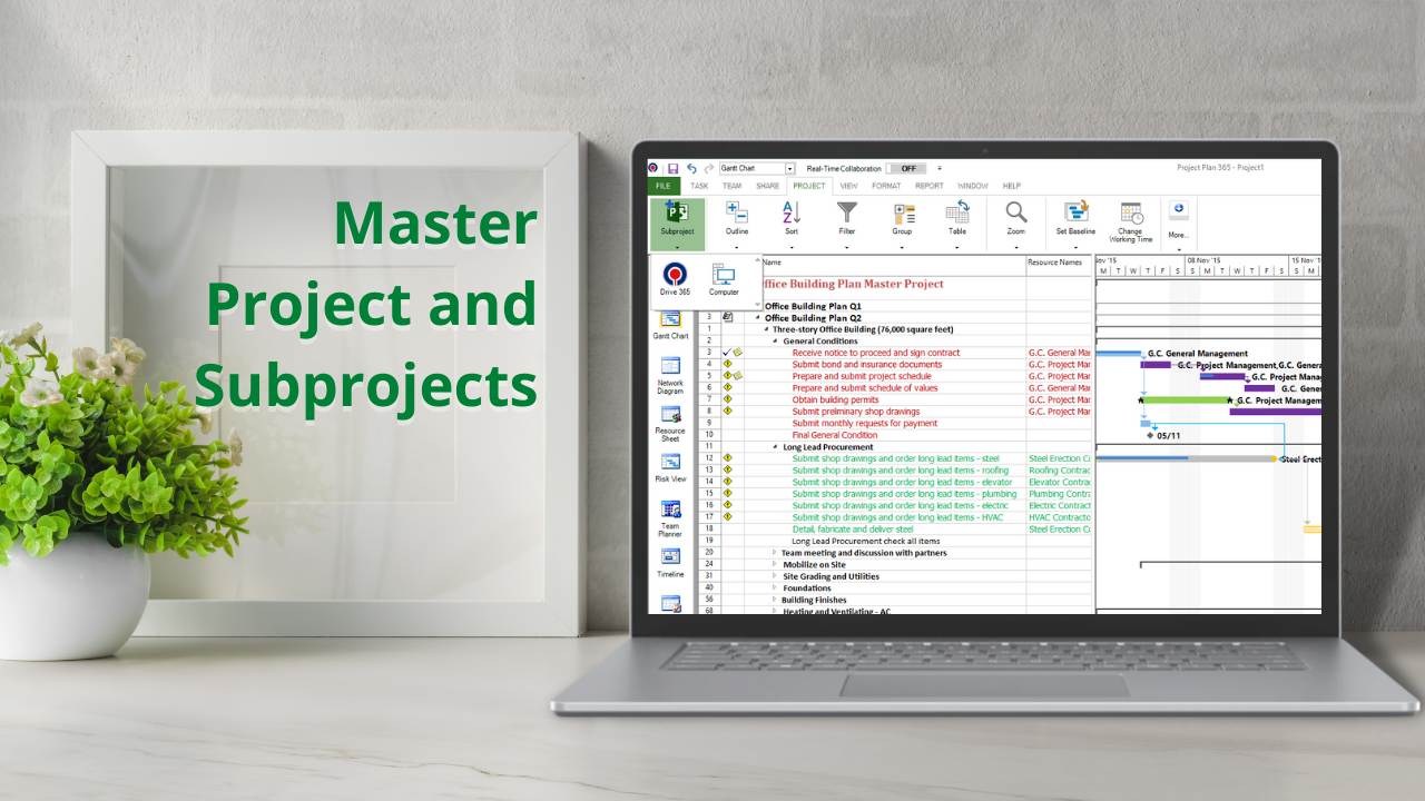 Master Projects and Subprojects