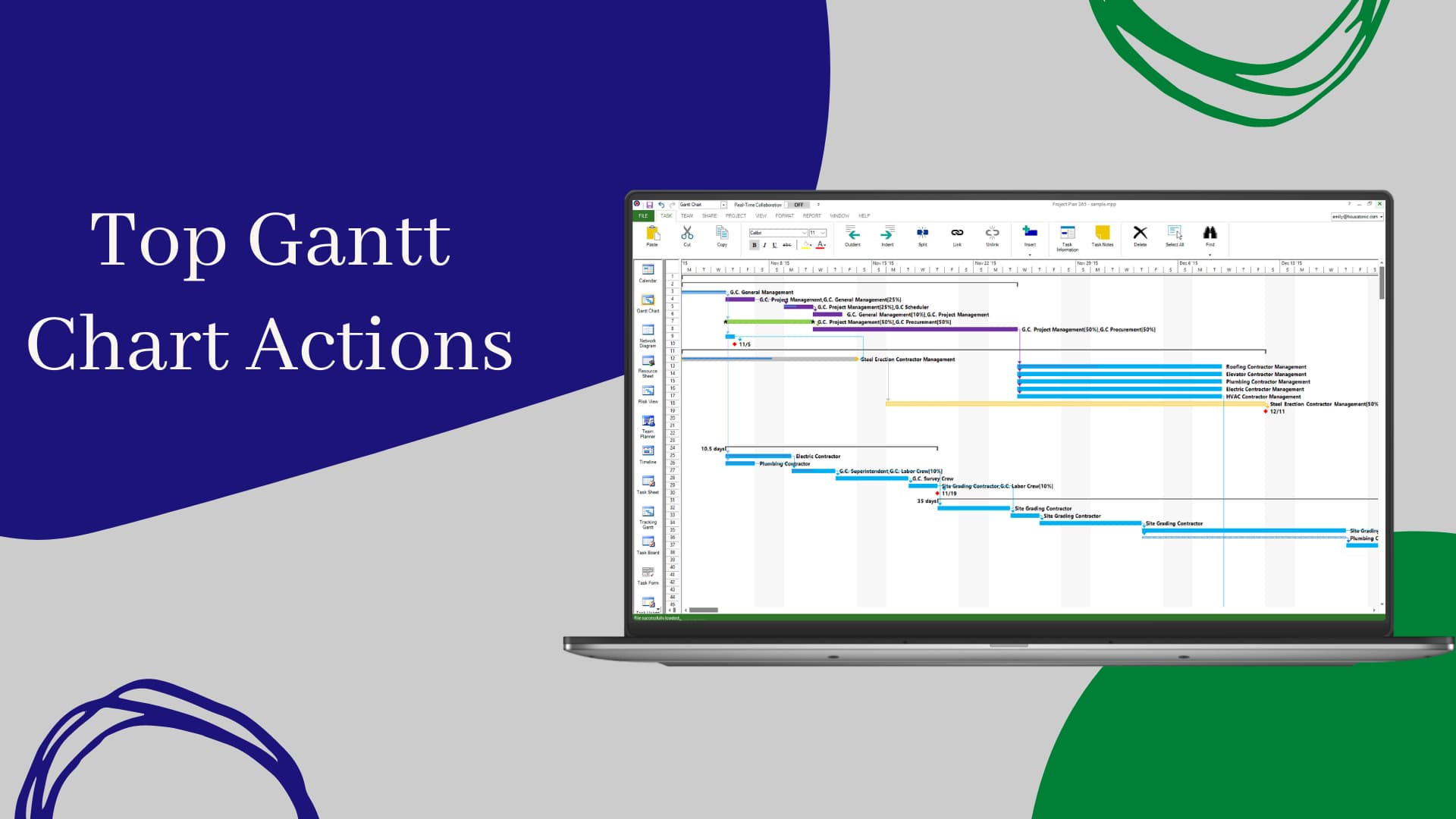 Top Gantt Chart Actions