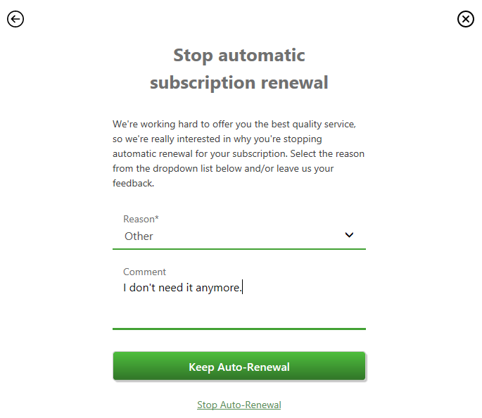Getting In and Out of Free Trials, Auto-Renewals, and Negative Option  Subscriptions