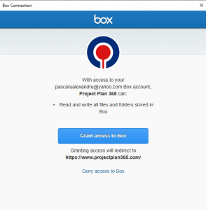Open from Box - Project Plan 365