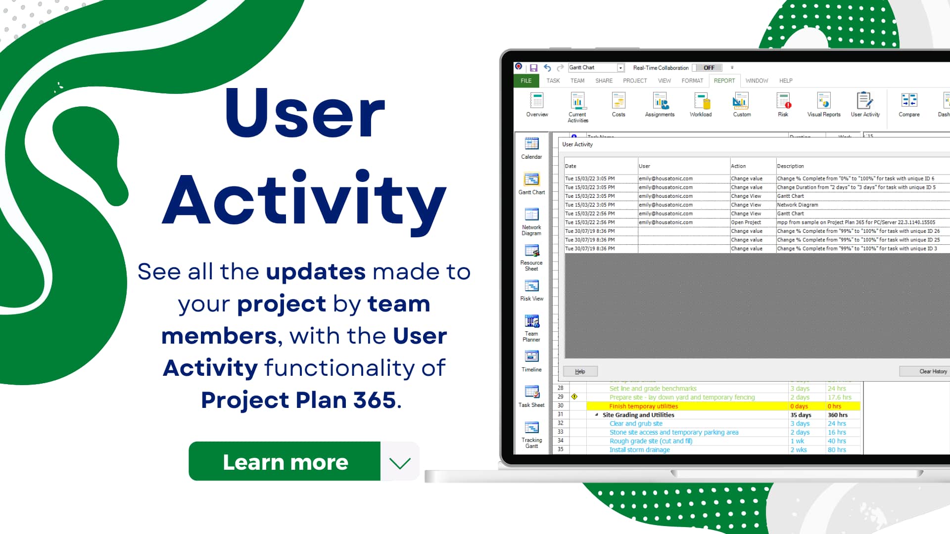 User Activity - Project Plan 365