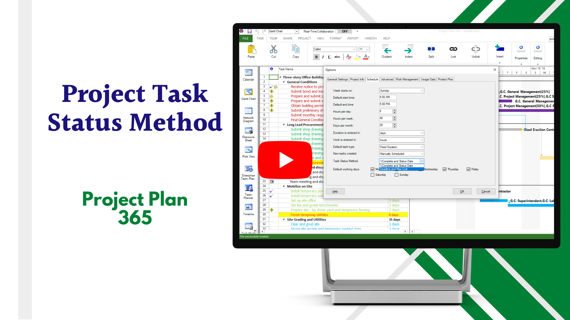 Project Task Status Method