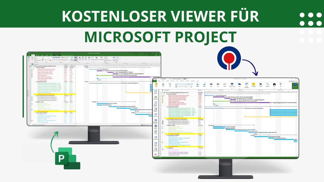 Kostenloser Viewer für Microsoft Project