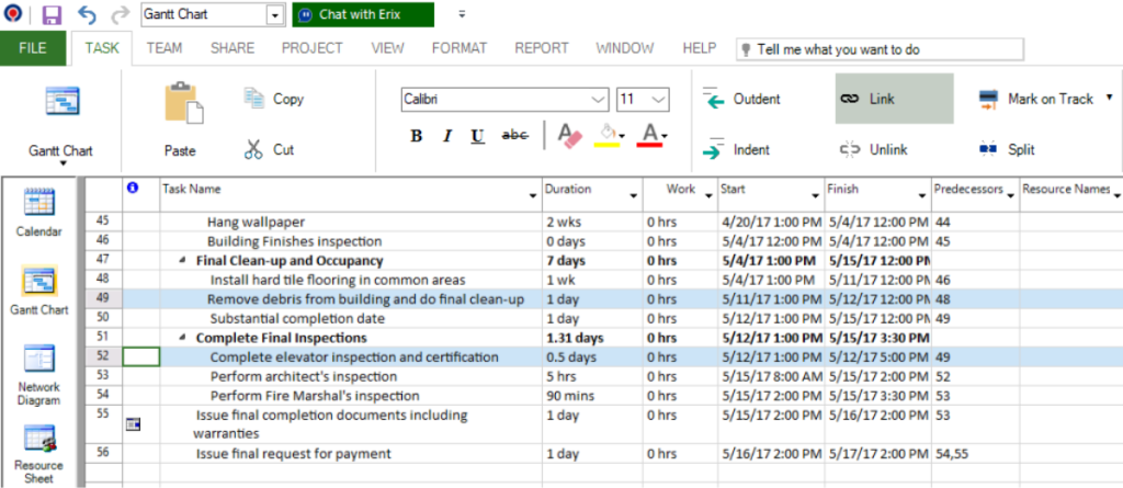 Lesson 2: Link and Unlink Task - Project Plan 365